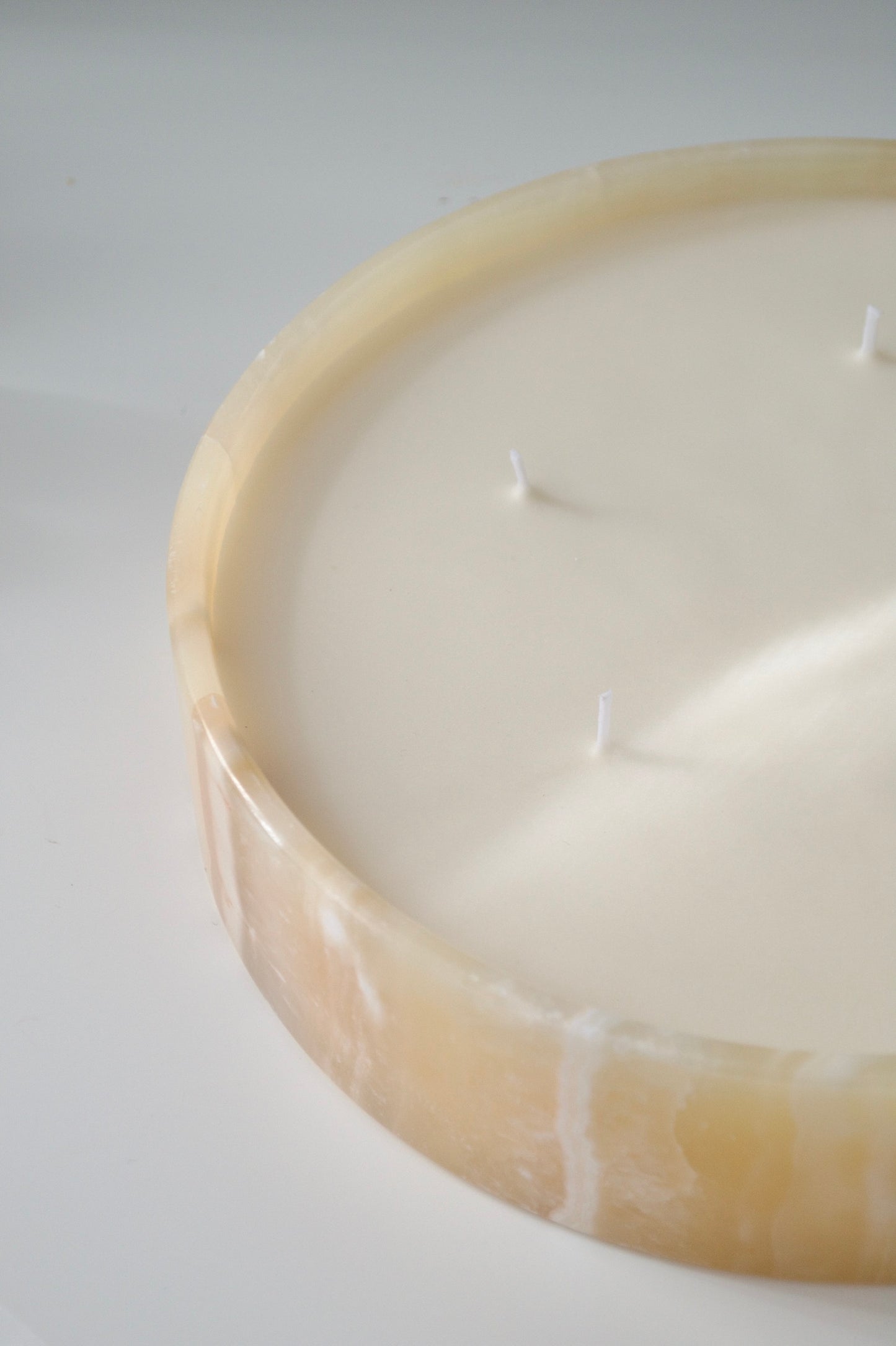 Majestic Alabaster Candle Plate